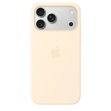iPhone 17 Pro Max Silikon Case mit MagSafe - Vanille