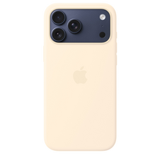 iPhone 17 Pro Max Silikon Case mit MagSafe - Vanille