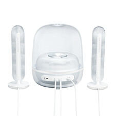 Sie sehen das Produktbild 02 von Harman/Kardon Soundsticks 5, 2.1-Kanal-Bluetooth-Lautsprecher mit HDMI und Beleuchtung, weiss Harman/Kardon Soundsticks 5, 2.1-Kanal-Bluetooth-Lautsprecher mit HDMI und Beleuchtung, weiss