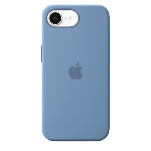Sie sehen das Produktbild 01 von iPhone 16e Silikon Case − Winterblau iPhone 16e Silikon Case − Winterblau