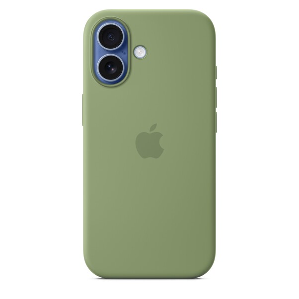 iPhone 17 Silikon Case mit MagSafe - Hellmoosgrün