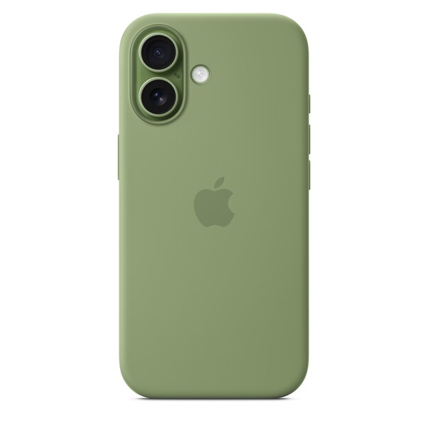 iPhone 17 Silikon Case mit MagSafe - Hellmoosgrün
