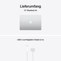 13" MacBook Air: Apple M5 Chip mit 10‑Core CPU und 10‑Core GPU, 1 TB SSD - Silber
