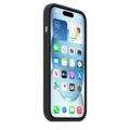 iPhone 15 Silikon Case mit MagSafe – Schwarz