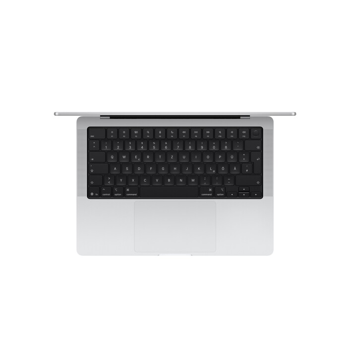 Sie sehen das Produktbild 02 von 14" MacBook Pro: Apple M5 Chip mit 10‑Core CPU und 10‑Core GPU, 1 TB SSD - Silber 14" MacBook Pro: Apple M5 Chip mit 10‑Core CPU und 10‑Core GPU, 1 TB SSD - Silber