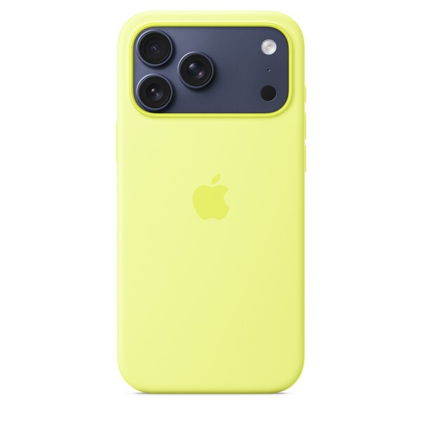 iPhone 17 Pro Max Silikon Case mit MagSafe - Neongelb