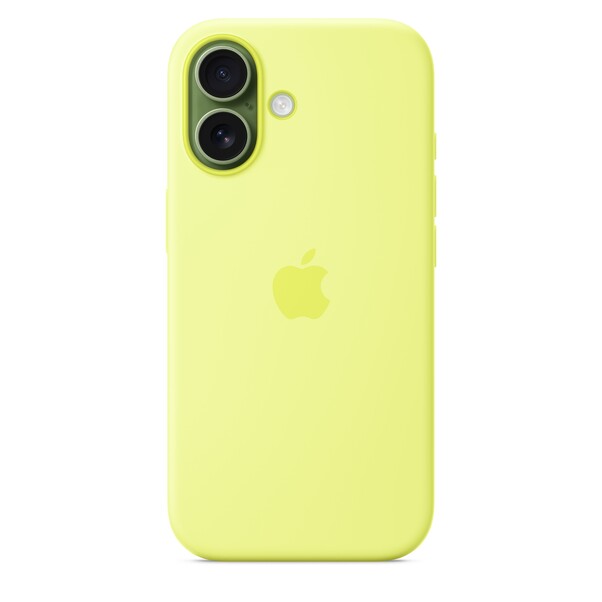 iPhone 17 Silikon Case mit MagSafe - Neongelb