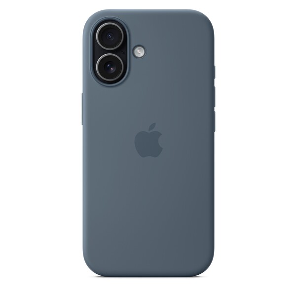 iPhone 17 Silikon Case mit MagSafe - Maritimblau