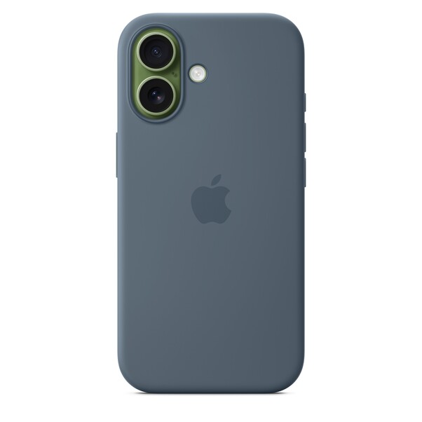 iPhone 17 Silikon Case mit MagSafe - Maritimblau