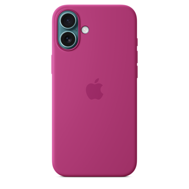 iPhone 16 Plus Silikon Case mit MagSafe – Fuchsia