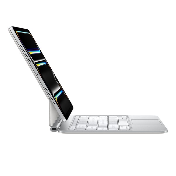 Sie sehen das Produktbild 02 von Magic Keyboard für 11" iPad Pro (M4) - Englisch (International) - Weiß Magic Keyboard für 11" iPad Pro (M4) - Englisch (International) - Weiß