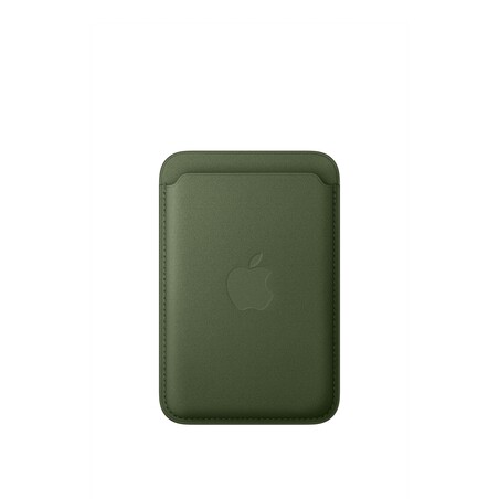 iPhone Feingewebe Wallet mit MagSafe – Moosgrün