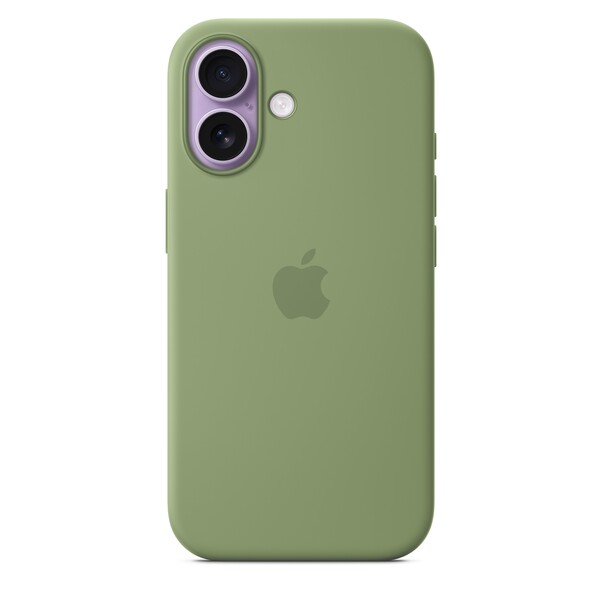 iPhone 17 Silikon Case mit MagSafe - Hellmoosgrün