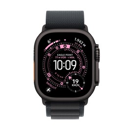 Sie sehen das Produktbild 02 von Apple Watch Ultra 3 GPS + Cellular, 49 mm Titangehäuse Schwarz, Alpine Loop Schwarz - Small Apple Watch Ultra 3 GPS + Cellular, 49 mm Titangehäuse Schwarz, Alpine Loop Schwarz - Small