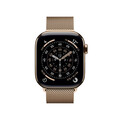 Apple Watch Series 11 GPS + Cellular, 42 mm Titangehäuse Gold, Milanaise Armband Gold