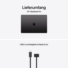 16" MacBook Pro: Apple M5 Max Chip mit 18‑Core CPU und 32‑Core GPU, 2 TB SSD - Space Schwarz