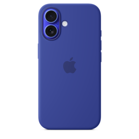 iPhone 16 Silikon Case mit MagSafe – Ultramarin