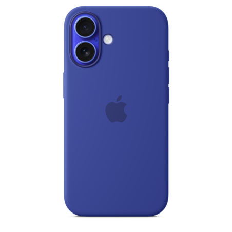 iPhone 16 Silikon Case mit MagSafe – Ultramarin