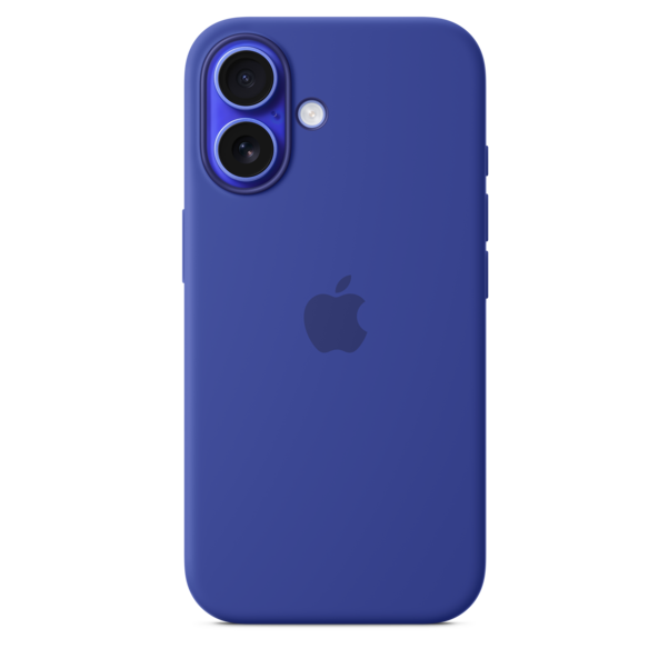 iPhone 16 Silikon Case mit MagSafe – Ultramarin