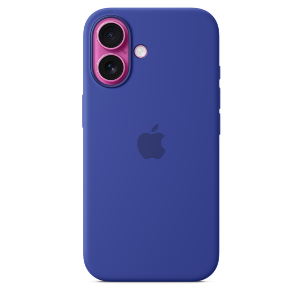 iPhone 16 Silikon Case mit MagSafe – Ultramarin