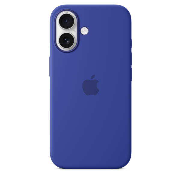 iPhone 16 Silikon Case mit MagSafe – Ultramarin