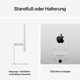 Studio Display XDR – Standardglas – neigungs­- und höhen­verstellbarer Standfuß