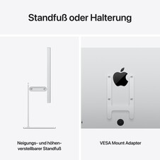 Studio Display XDR – Nanotexturglas – neigungs­- und höhen­verstellbarer Standfuß