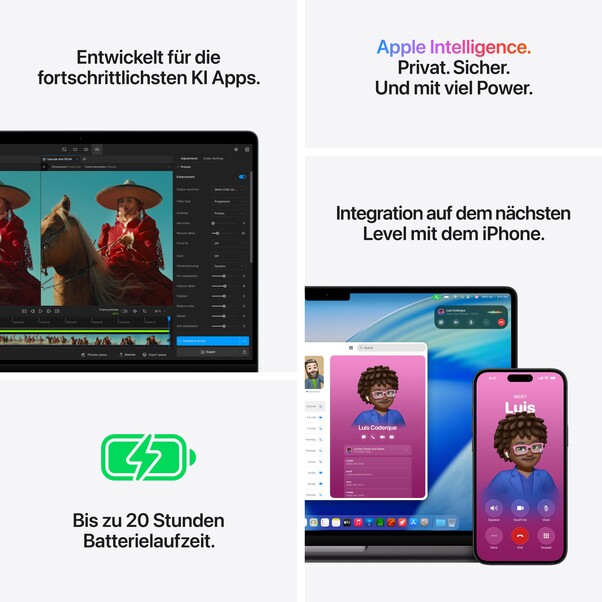 14" MacBook Pro: Apple M5 Max Chip mit 18‑Core CPU und 32‑Core GPU, 2 TB SSD - Silber