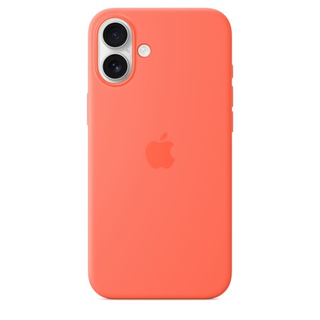 iPhone 16 Plus Silikon Case mit MagSafe – Mandarine