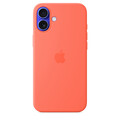 iPhone 16 Plus Silikon Case mit MagSafe – Mandarine