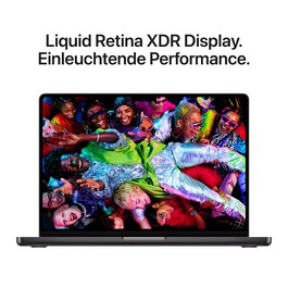 14" MacBook Pro: Apple M5 Max Chip mit 18‑Core CPU und 32‑Core GPU, 2 TB SSD - Space Schwarz