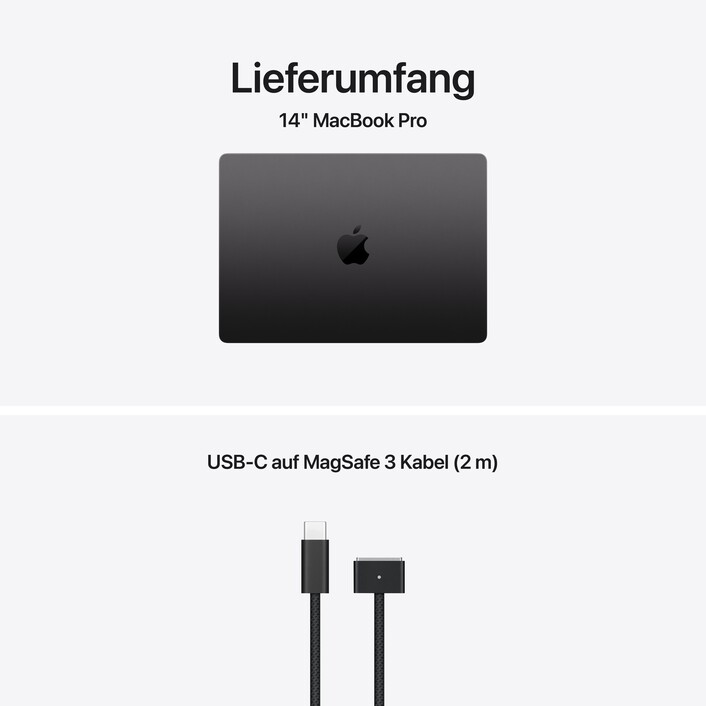 14" MacBook Pro: Apple M5 Max Chip mit 18‑Core CPU und 32‑Core GPU, 2 TB SSD - Space Schwarz