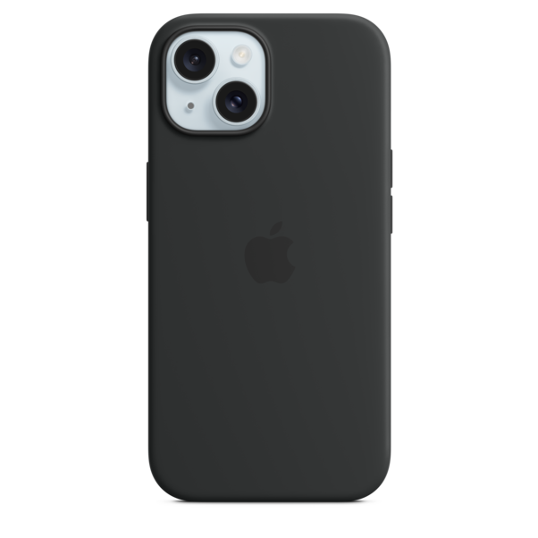 Sie sehen das Produktbild 01 von iPhone 15 Silikon Case mit MagSafe – Schwarz iPhone 15 Silikon Case mit MagSafe – Schwarz