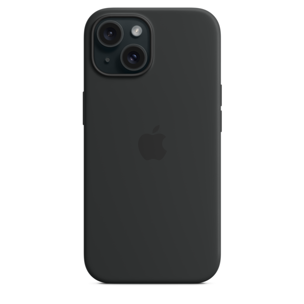 Sie sehen das Produktbild 05 von iPhone 15 Silikon Case mit MagSafe – Schwarz iPhone 15 Silikon Case mit MagSafe – Schwarz