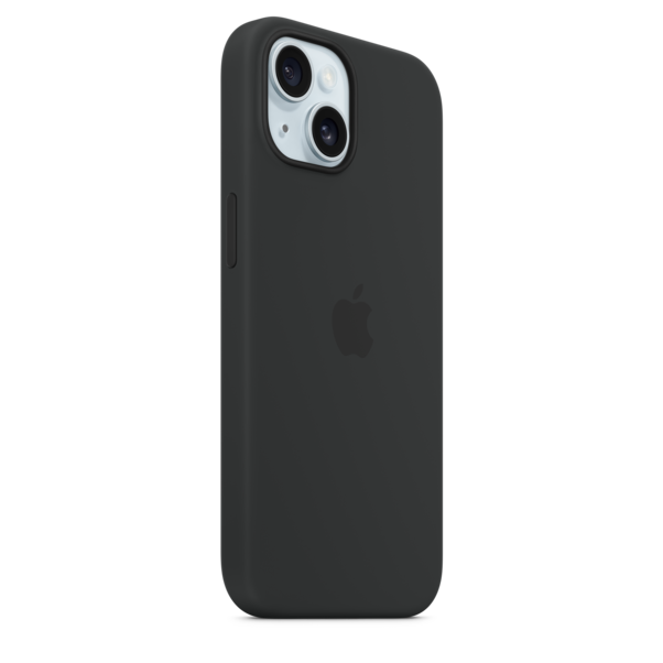 Sie sehen das Produktbild 06 von iPhone 15 Silikon Case mit MagSafe – Schwarz iPhone 15 Silikon Case mit MagSafe – Schwarz