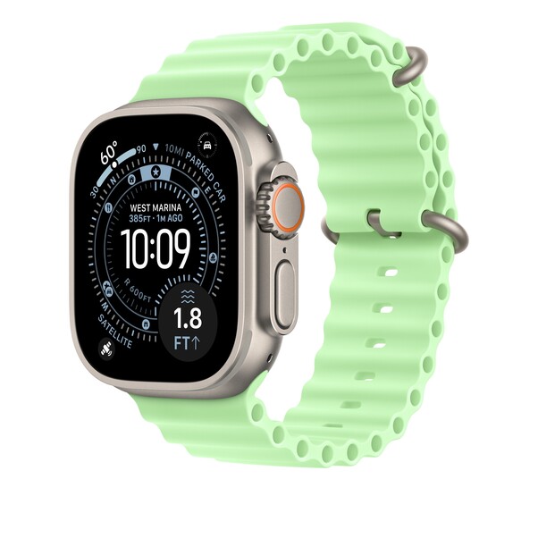 Sie sehen das Produktbild 02 von Verlängerung für 49 mm Ocean Armband Neongrün - Titan Natur Verlängerung für 49 mm Ocean Armband Neongrün - Titan Natur