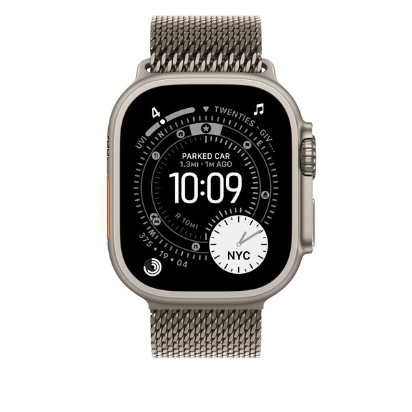 49 mm Milanaise Armband Titan Natur – L