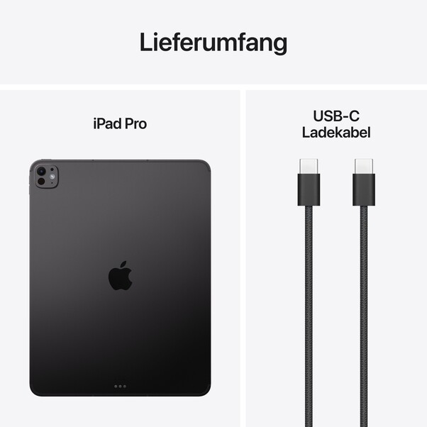 13" iPad Pro Wi-Fi + Cellular 2 TB Nanotexturglas - Space Schwarz (M5)