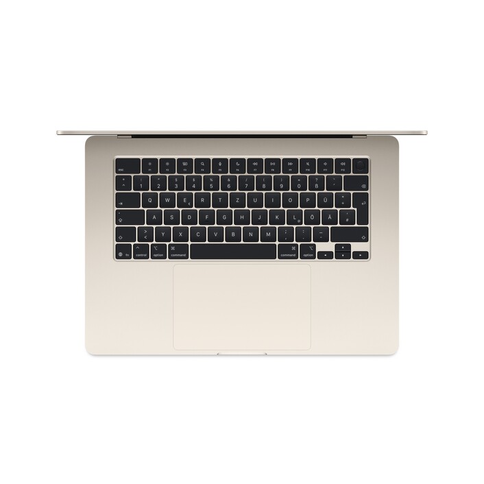 Sie sehen das Produktbild 02 von 15" MacBook Air: Apple M5 Chip mit 10‑Core CPU und 10‑Core GPU, 512 GB SSD - Polarstern 15" MacBook Air: Apple M5 Chip mit 10‑Core CPU und 10‑Core GPU, 512 GB SSD - Polarstern
