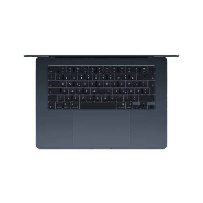 Sie sehen das Produktbild 02 von 15" MacBook Air: Apple M5 Chip mit 10‑Core CPU und 10‑Core GPU, 512 GB SSD - Mitternacht 15" MacBook Air: Apple M5 Chip mit 10‑Core CPU und 10‑Core GPU, 512 GB SSD - Mitternacht
