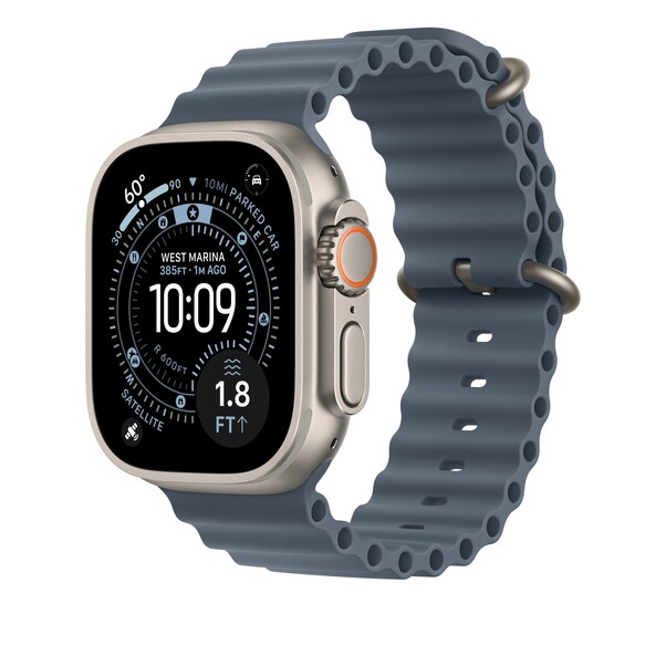 Sie sehen das Produktbild 02 von Verlängerung für 49 mm Ocean Armband Maritimblau - Titan Natur Verlängerung für 49 mm Ocean Armband Maritimblau - Titan Natur