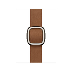 42 mm Armband mit Moderner Schließe Karamell - Large