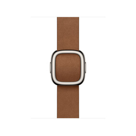 42 mm Armband mit Moderner Schließe Karamell - Large