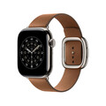 42 mm Armband mit Moderner Schließe Karamell - Large