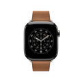 42 mm Armband mit Moderner Schließe Karamell - Large