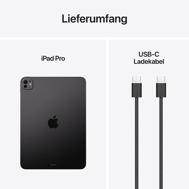 11" iPad Pro Wi-Fi 256 GB Standardglas - Space Schwarz (M5)