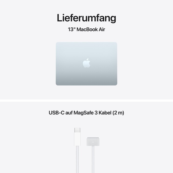 Sie sehen das Produktbild 09 von 13" MacBook Air: Apple M5 Chip mit 10‑Core CPU und 10‑Core GPU, 1 TB SSD - Himmelblau 13" MacBook Air: Apple M5 Chip mit 10‑Core CPU und 10‑Core GPU, 1 TB SSD - Himmelblau