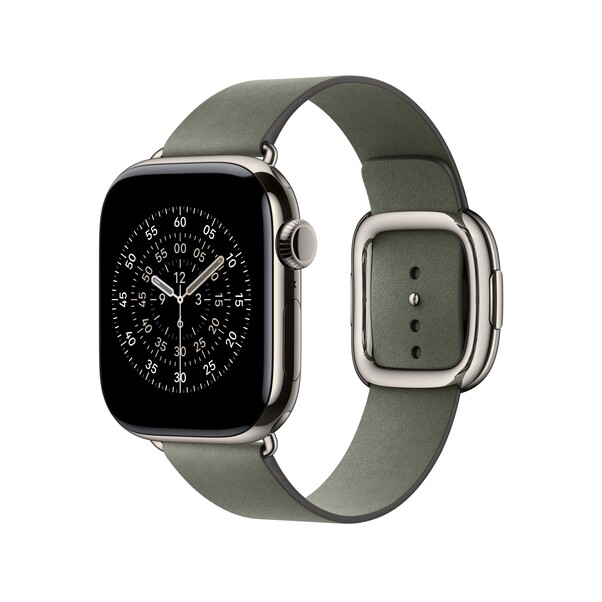 42 mm Armband mit Moderner Schließe Silbergrau - Small