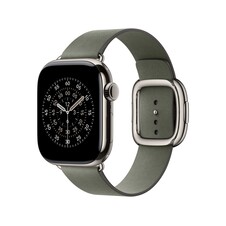 42 mm Armband mit Moderner Schließe Silbergrau - Small