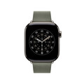 42 mm Armband mit Moderner Schließe Silbergrau - Small